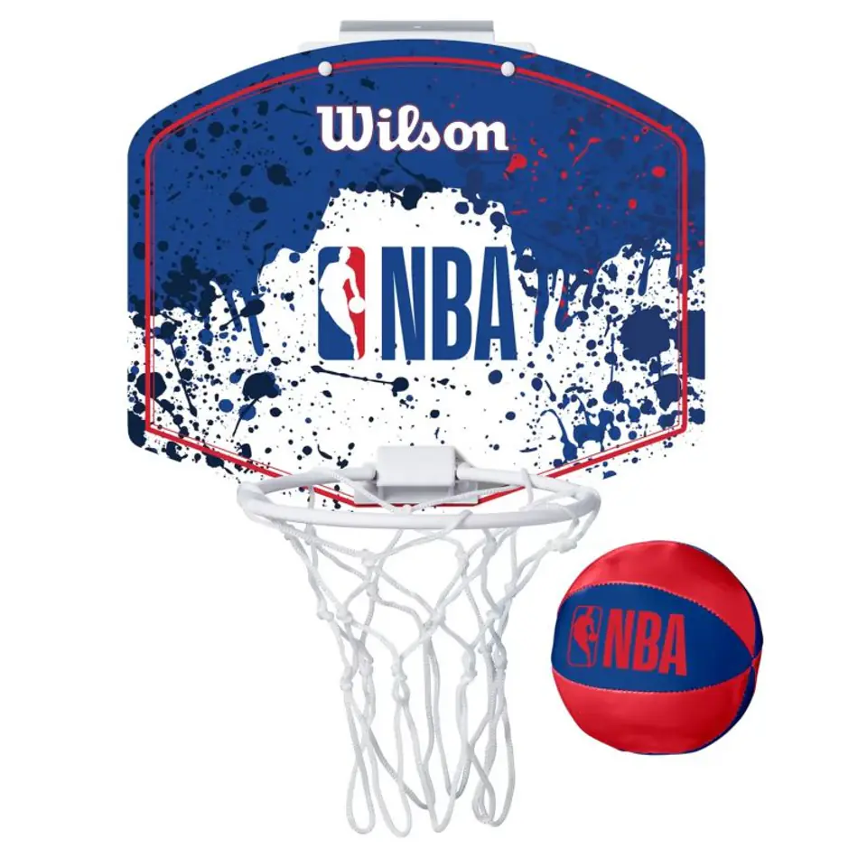 ⁨Tablica Wilson NBA Team Mini Hoop (kolor Biały, rozmiar One size)⁩ w sklepie Wasserman.eu