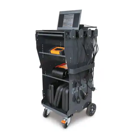 ⁨Wózek warsztatowy diagnostyczny wielofunkcyjny 425x1099x460 mm, szary, 4900/CX49G Beta⁩ w sklepie Wasserman.eu