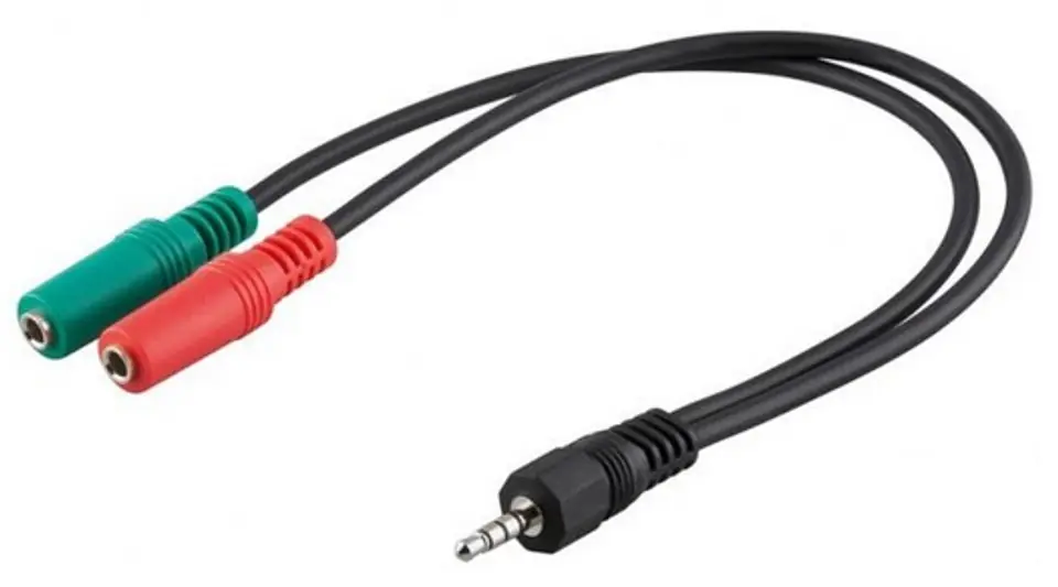 ⁨MANHATTAN 1 x Jack 3.5 mm - 2 x Jack 3.5 mm 0.15m /s1x Mini HDMI (plug) 1x Mini HDMI (plug)⁩ at Wasserman.eu