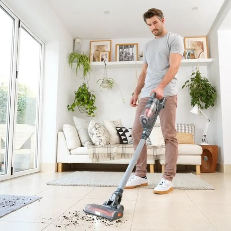 ⁨BD UPRIGHT VACUUM CLEANER POWERCONNECT BHFEA18D1 1x2.0Ah⁩ at Wasserman.eu