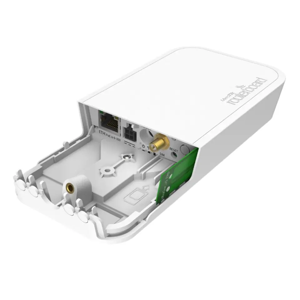 ⁨Mikrotik wAP LR9 kit | Bramka LoRa | 902-928 MHz, WiFi4, 1x RJ45 100Mb/s, Mini SIM, IP54⁩ w sklepie Wasserman.eu