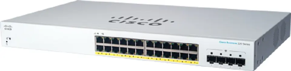 ⁨CBS220 SMART 24-PORT GE POE/4X1G SFP⁩ at Wasserman.eu