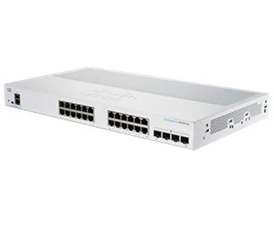 ⁨Cisco CBS250-24T-4X-EU network switch Managed L2/L3 Gigabit Ethernet (10/100/1000) Silver⁩ at Wasserman.eu