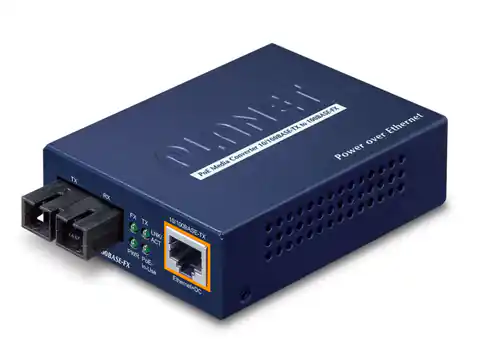 ⁨PLANET FTP-802S15 konwerter sieciowy 100 Mbit/s 1310 nm Pojedynczy Niebieski⁩ w sklepie Wasserman.eu