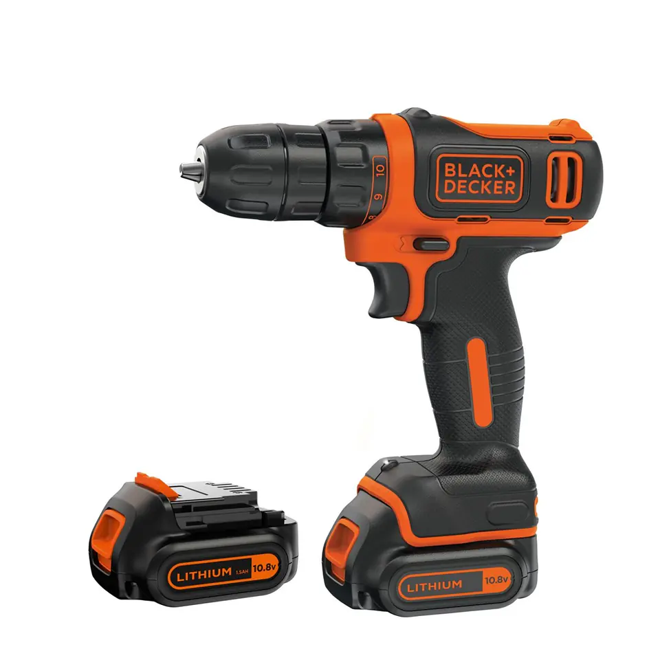 ⁨Black & Decker BDCDD12KB-QW drill Keyless Black, Orange⁩ at Wasserman.eu