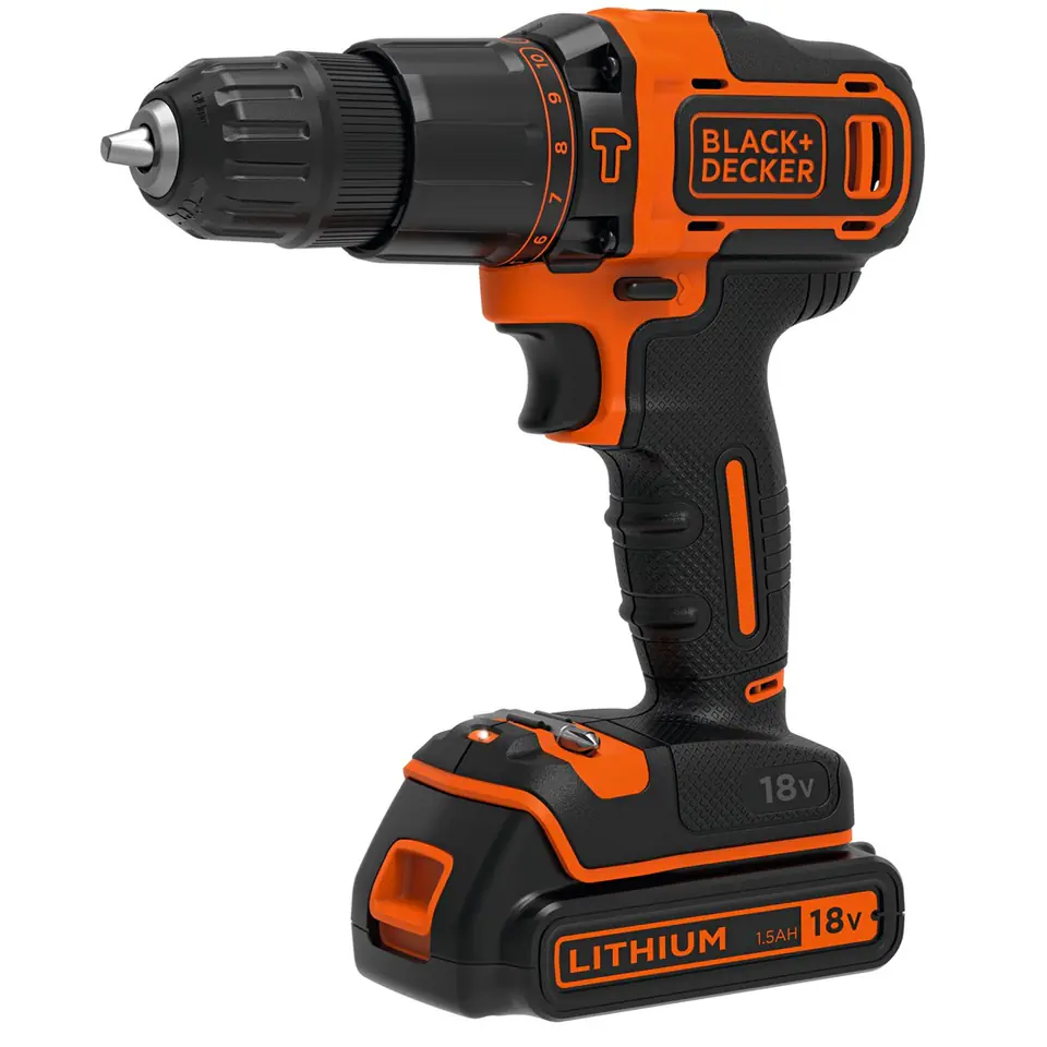 ⁨Black & Decker BDCHD18KB-QW bor Sort,⁩ at Wasserman.eu