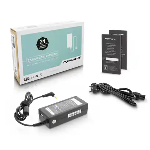 ⁨Power Supply Movano 19v 3.42a (5.5x1.7) 65W with USB Output - Acer, Packard Bell⁩ at Wasserman.eu