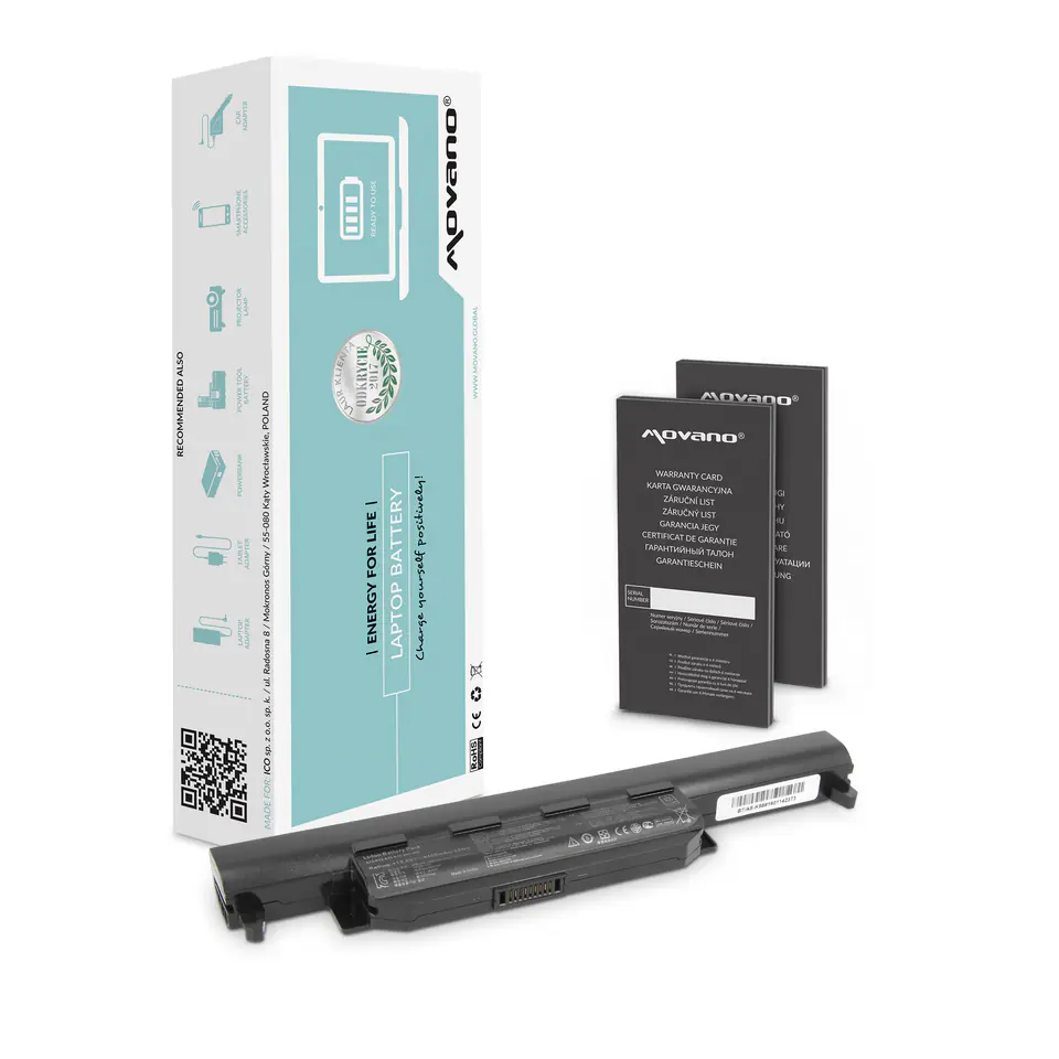 Bateria Movano do Asus A55, K45, K55 w sklepie Wasserman.eu