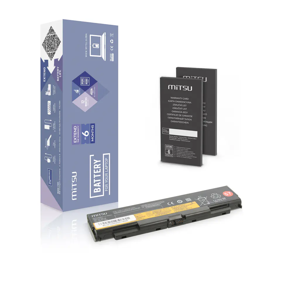 Bateria Mitsu do Lenovo T440p, W540 w sklepie Wasserman.eu