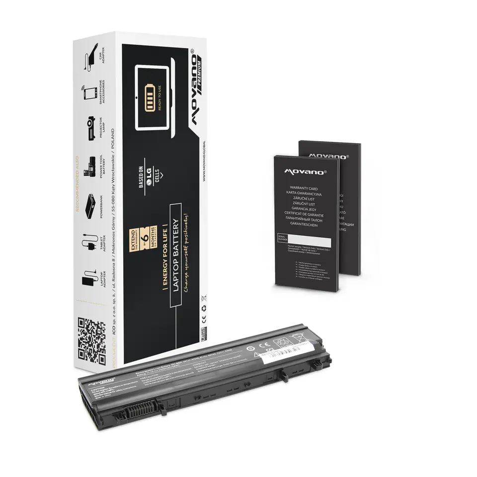 ⁨Movano Premium battery for Dell Latitude E5440, E5540 (5200mAh)⁩ at Wasserman.eu
