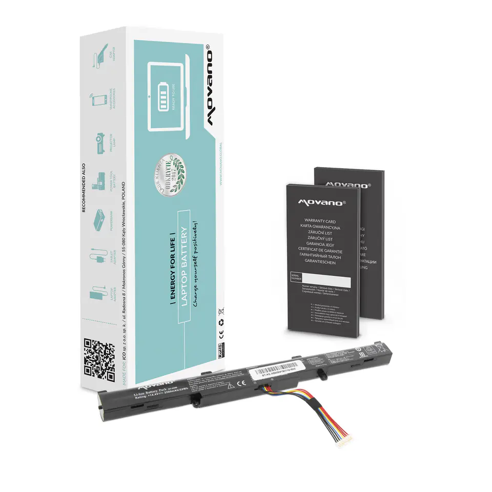 Bateria Movano do Asus A550E, K550E w sklepie Wasserman.eu