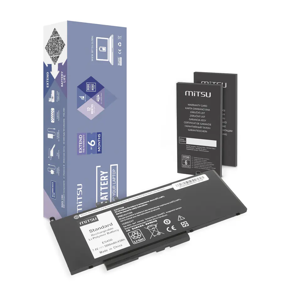 Bateria Mitsu do Dell Latitude E5450, E5550 - 7.4V w sklepie Wasserman.eu