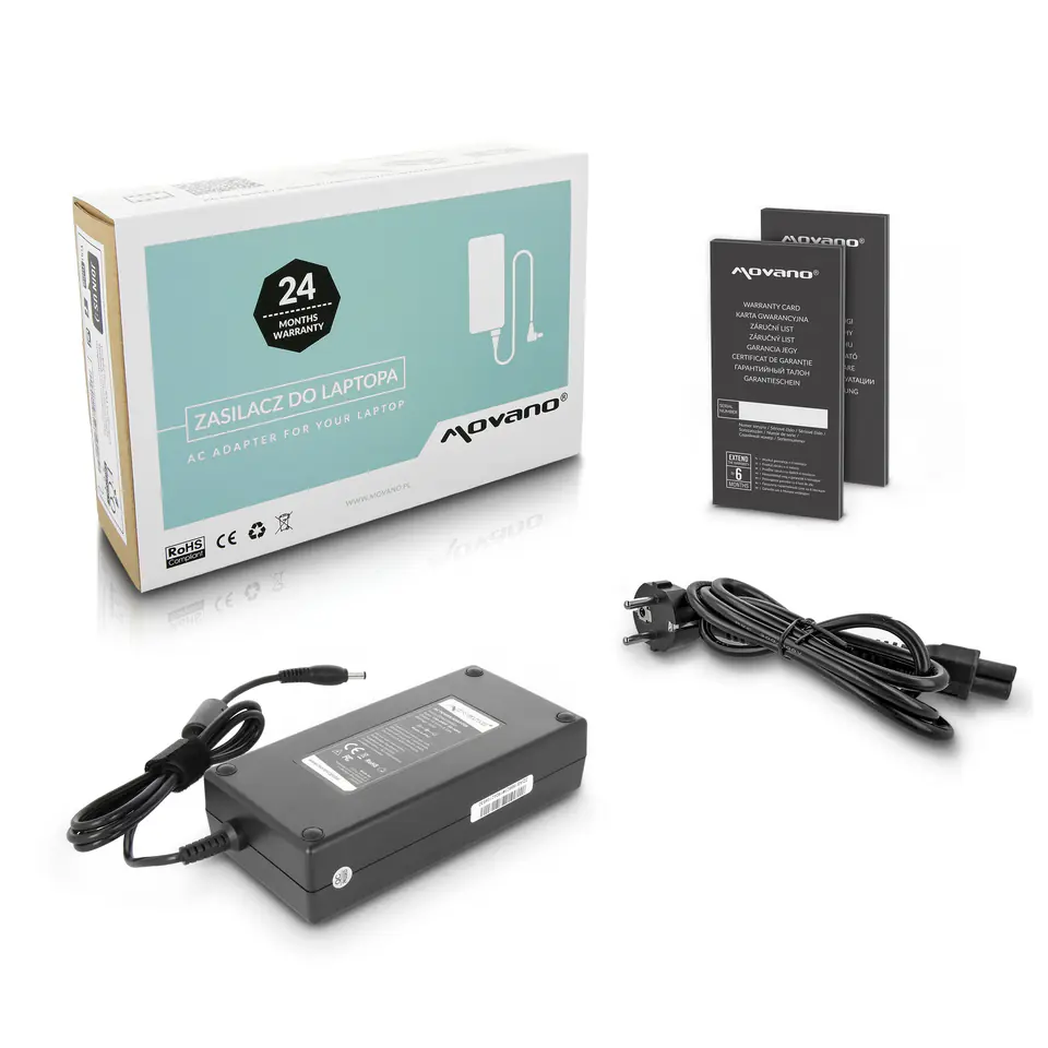 Zasilacz Movano 19.5v 9.23a (5.5x2.5) 180W do Asus w sklepie Wasserman.eu