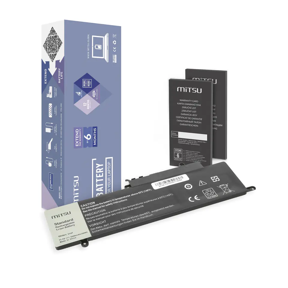 ⁨Bateria Mitsu do Dell Inspiron 13 (7347)⁩ w sklepie Wasserman.eu