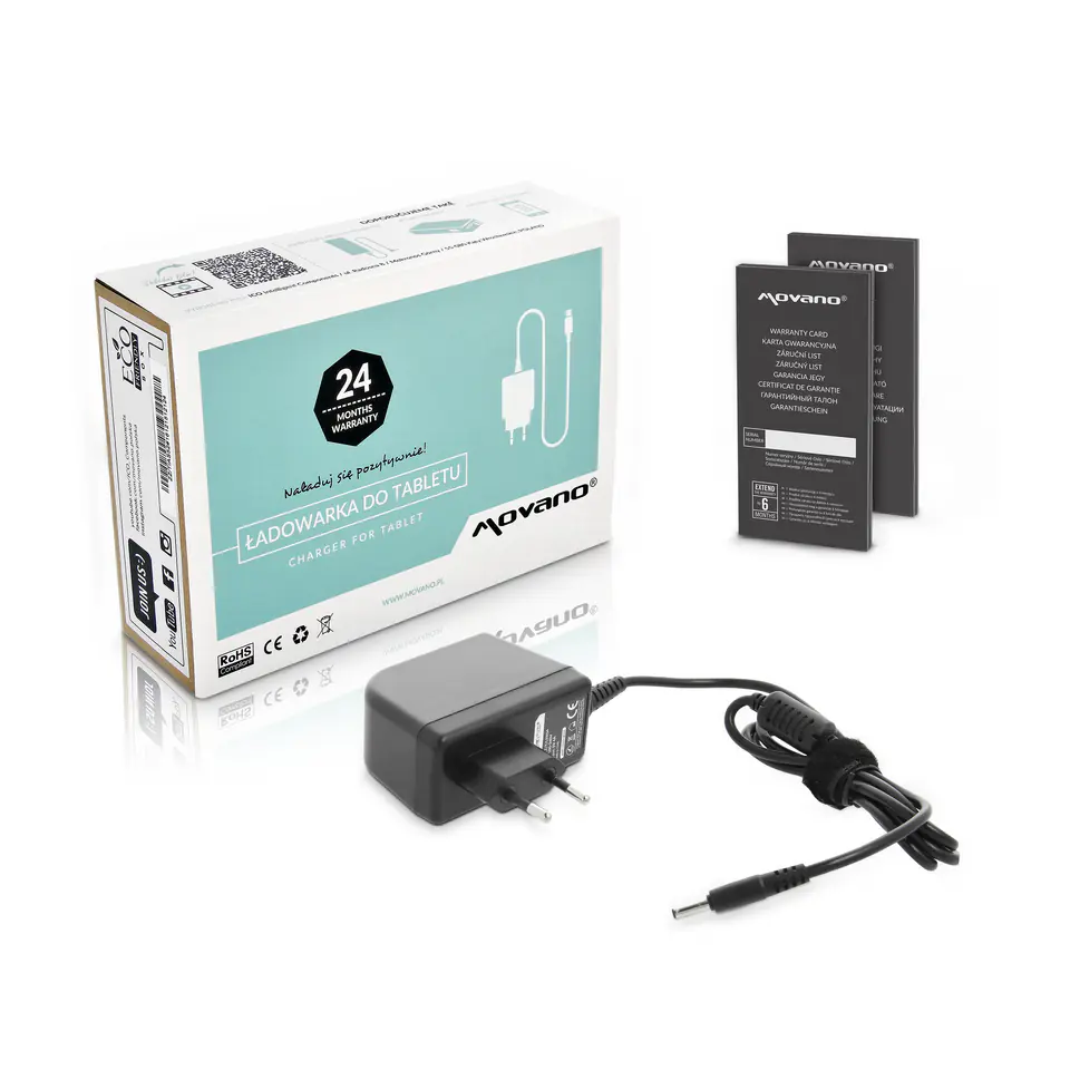 ⁨Power Supply Movano 5v 4a (3.5x1.35) 20W for Lenovo Tablet⁩ at Wasserman.eu