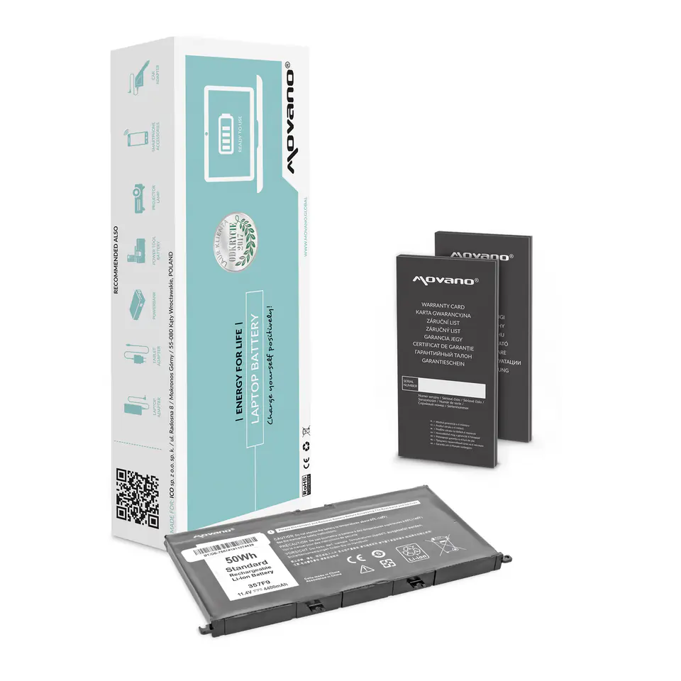 Bateria Movano do Dell Inspiron 15 (7557), 15 (7559) - 4400mAh w sklepie Wasserman.eu