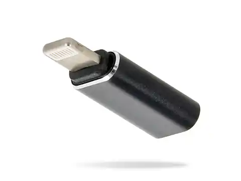 ⁨Adapter / przejściówka Lightning do USB-C (black)⁩ w sklepie Wasserman.eu