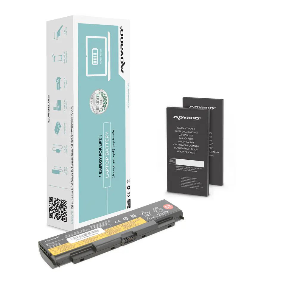 Bateria Movano do Lenovo T440p, W540 w sklepie Wasserman.eu