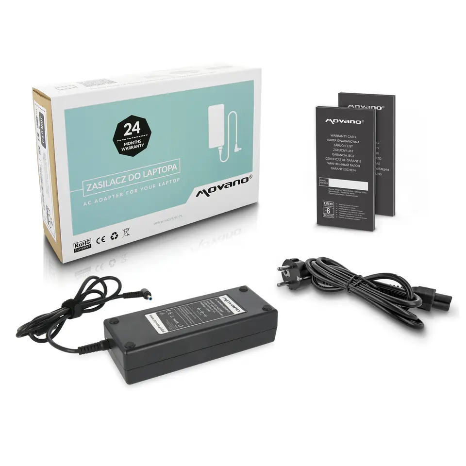 ⁨Zasilacz Movano 20v 6a (4.5x3.0 pin) 120W do Asus⁩ w sklepie Wasserman.eu