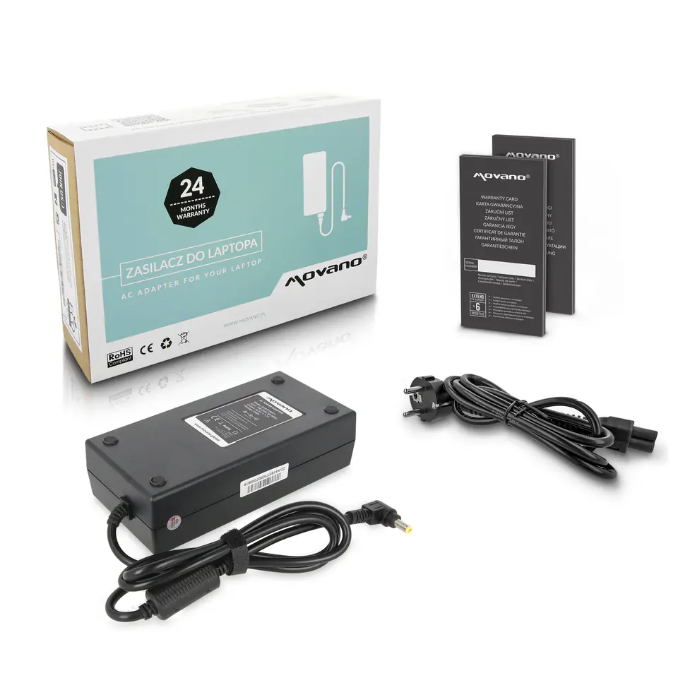 Zasilacz Movano 19.5v 7.7a (5.5x2.5) 150W do Asus w sklepie Wasserman.eu