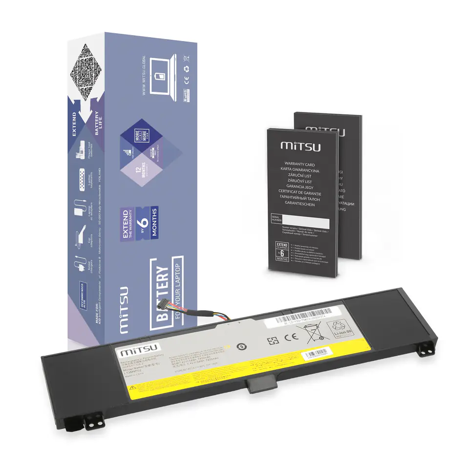 Bateria Mitsu do Lenovo Y50-70, Y50-80 w sklepie Wasserman.eu