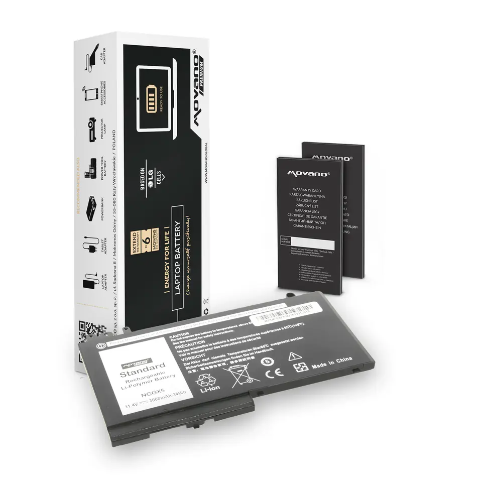 ⁨Bateria Movano Premium do Dell Latitude E5270⁩ w sklepie Wasserman.eu