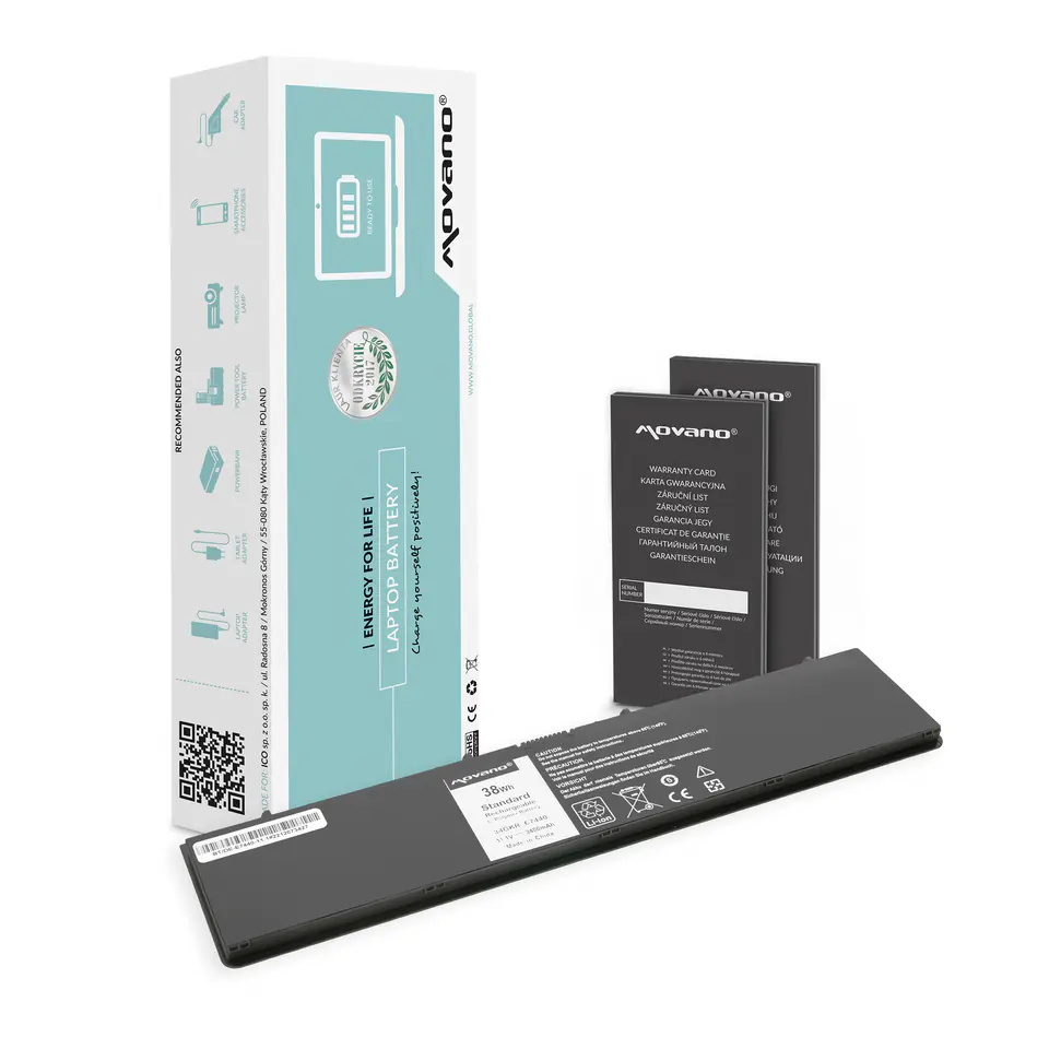 ⁨Bateria Movano do Dell Latitude E7440 - 11.1V⁩ w sklepie Wasserman.eu