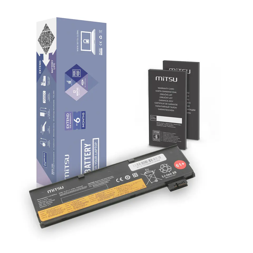 ⁨Bateria Mitsu do Lenovo ThinkPad T570⁩ w sklepie Wasserman.eu