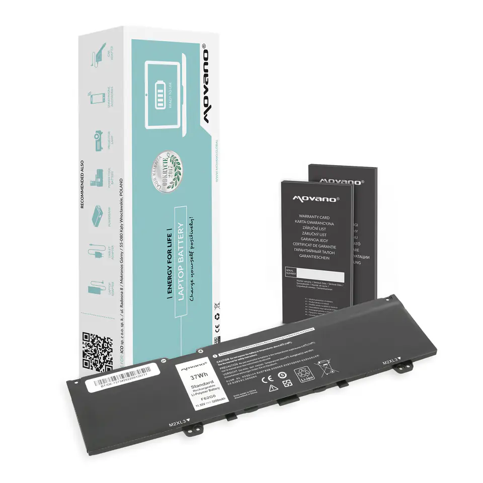 ⁨Bateria Movano do Dell Inspiron 13 (7373), 13 (7386)⁩ w sklepie Wasserman.eu