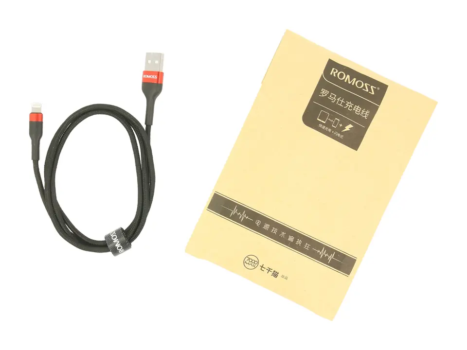 ⁨ROMOSS cable for Apple iPad, iPhone - lightning (charging, communication) - red⁩ at Wasserman.eu