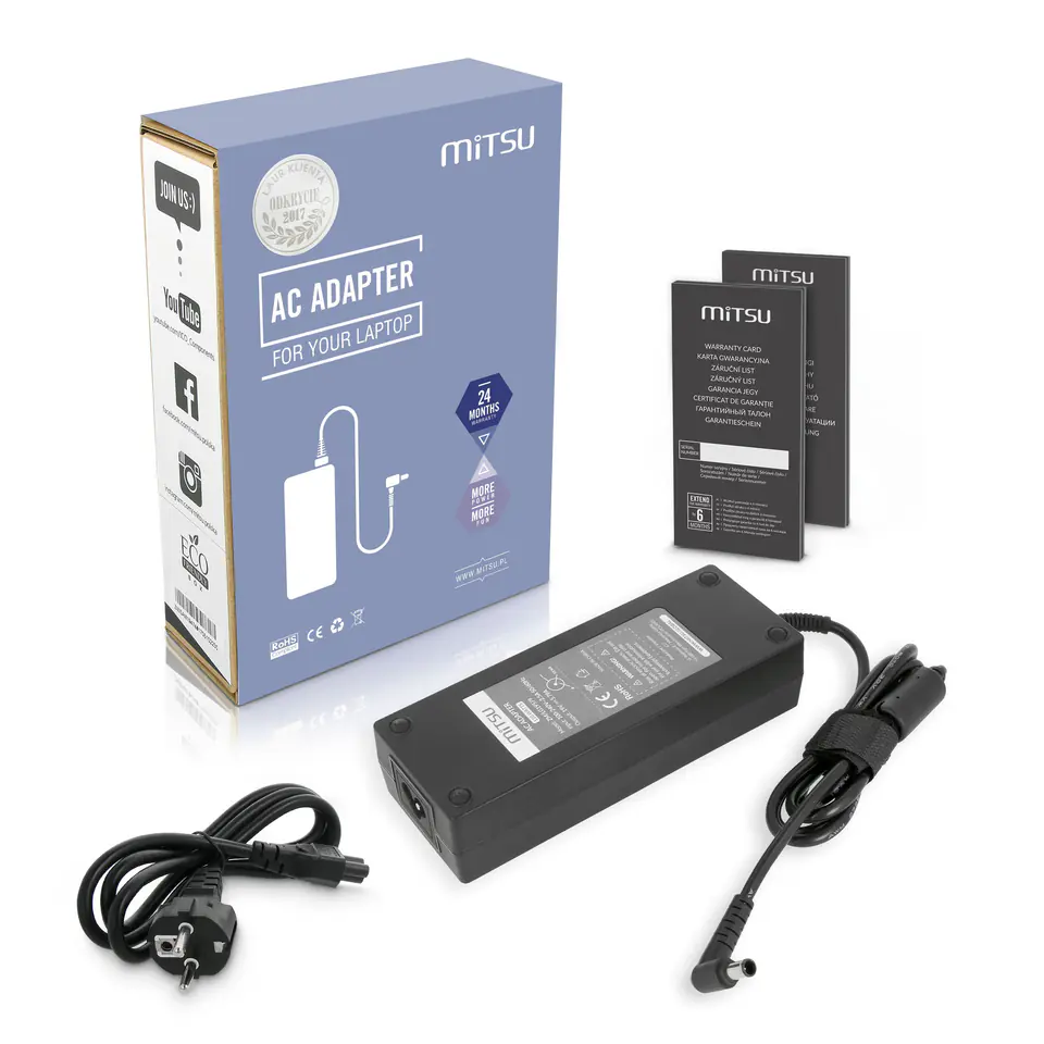 Zasilacz Mitsu 19v 5.79a (6.5.0x4.4 pin) 110W do LG w sklepie Wasserman.eu