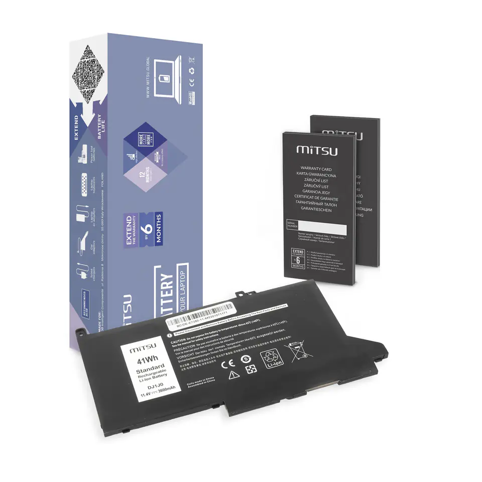 Bateria Mitsu do Dell Latitude 7390, 7490 - 11.4V w sklepie Wasserman.eu