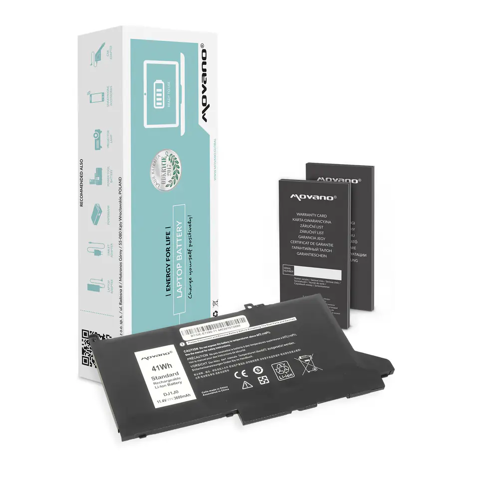 Bateria Movano do Dell Latitude 7390, 7490 - 11.4V w sklepie Wasserman.eu