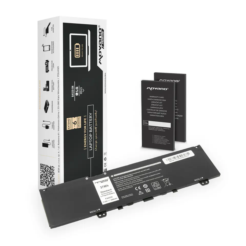 Bateria Movano Premium do Dell Inspiron 13 (7373), 13 (7386) w sklepie Wasserman.eu