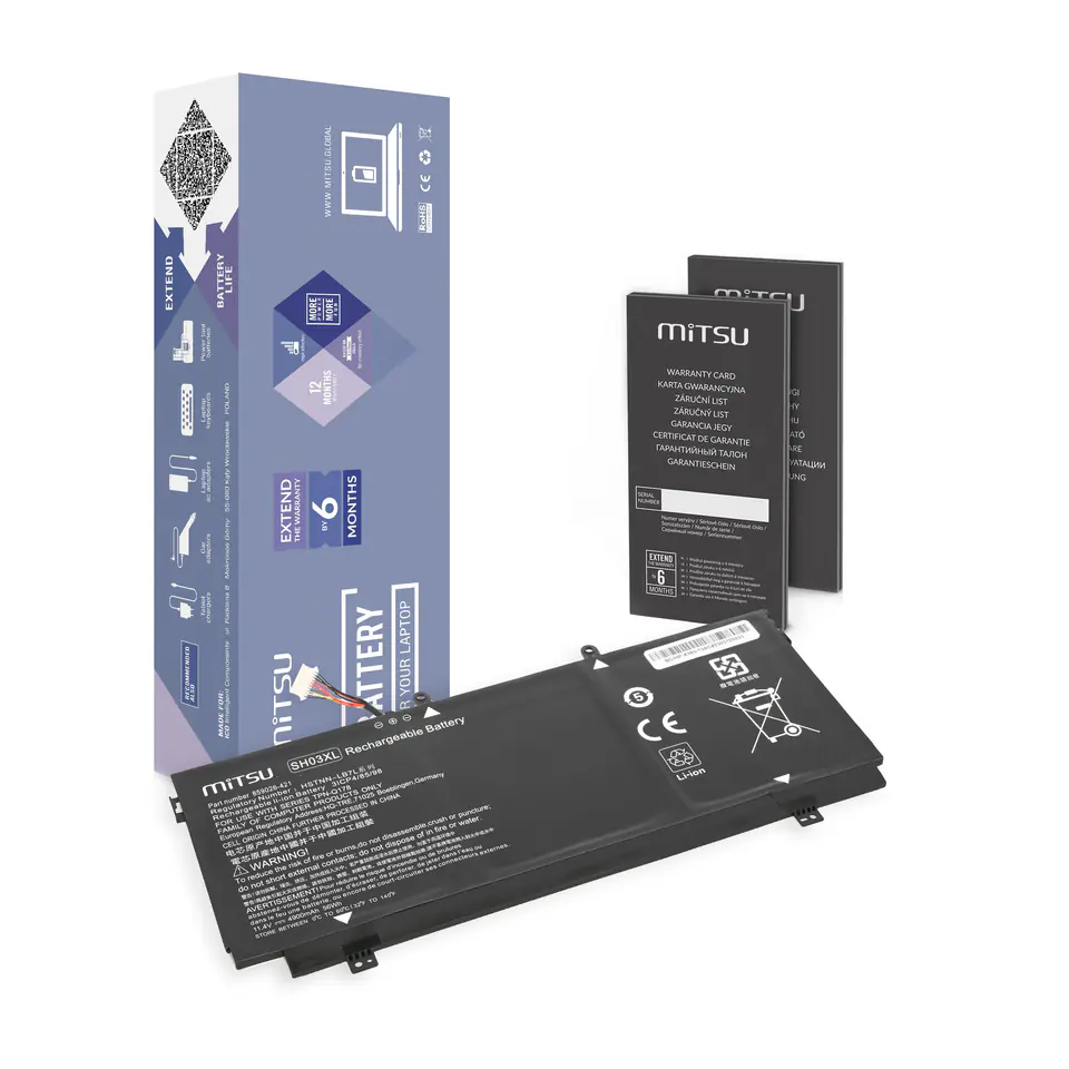 ⁨Bateria Mitsu do HP Spectre x360, 13-AC 13T⁩ w sklepie Wasserman.eu