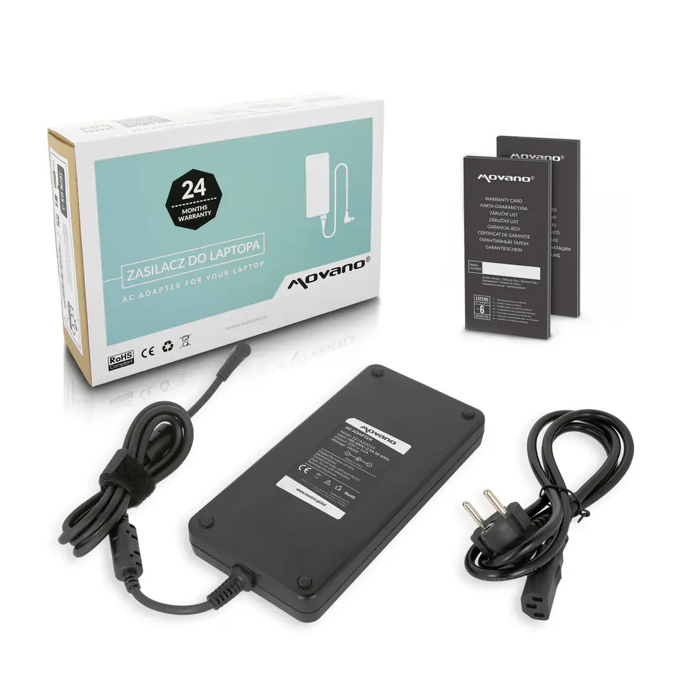 Zasilacz Movano 20v 14a (6.0x3.7 pin) 280W do Asus w sklepie Wasserman.eu