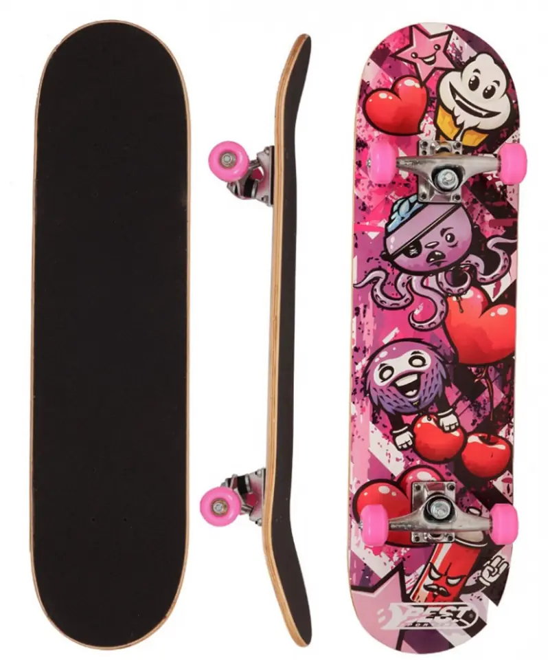 DESKOROLKA DREWNIANA OCOTOPUS PINK BEST SPORTING #H1 w sklepie Wasserman.eu