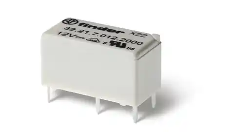 ⁨Miniature relay 1P 6A 12V DC, AgCdO contact, PCB terminal, sealed RTIII 32.21.7.012.2000⁩ at Wasserman.eu