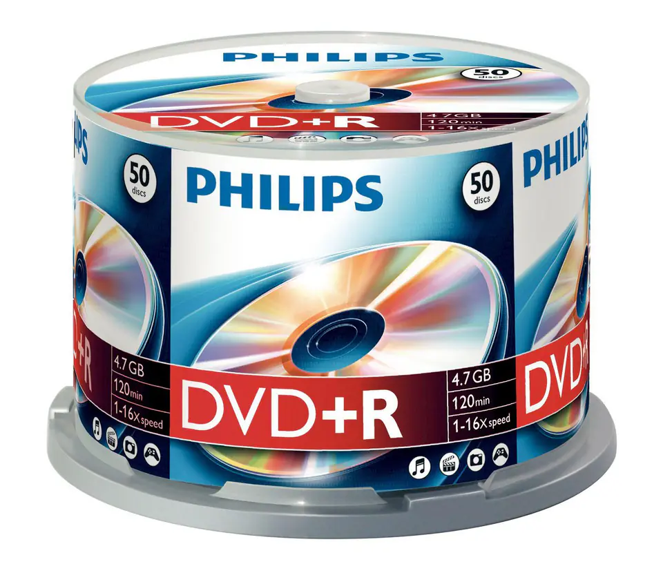 ⁨Philips 50 x DVD+R 4.7GB/120 min.⁩ w sklepie Wasserman.eu
