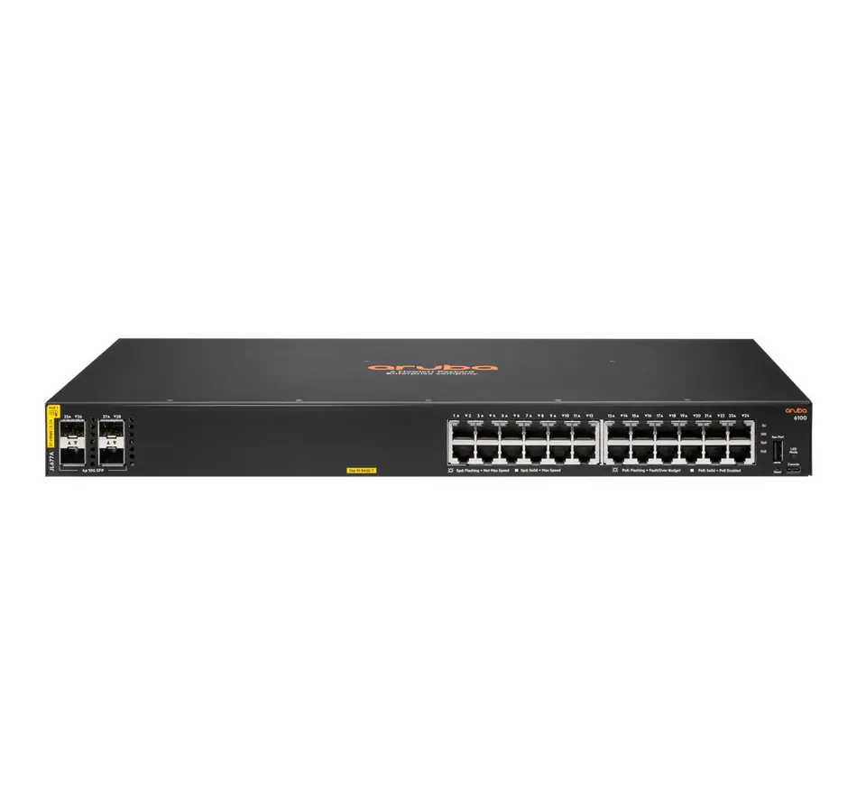 Hewlett Packard Enterprise Aruba 6100 24G CL4 PoE 4SFP+ w sklepie Wasserman.eu