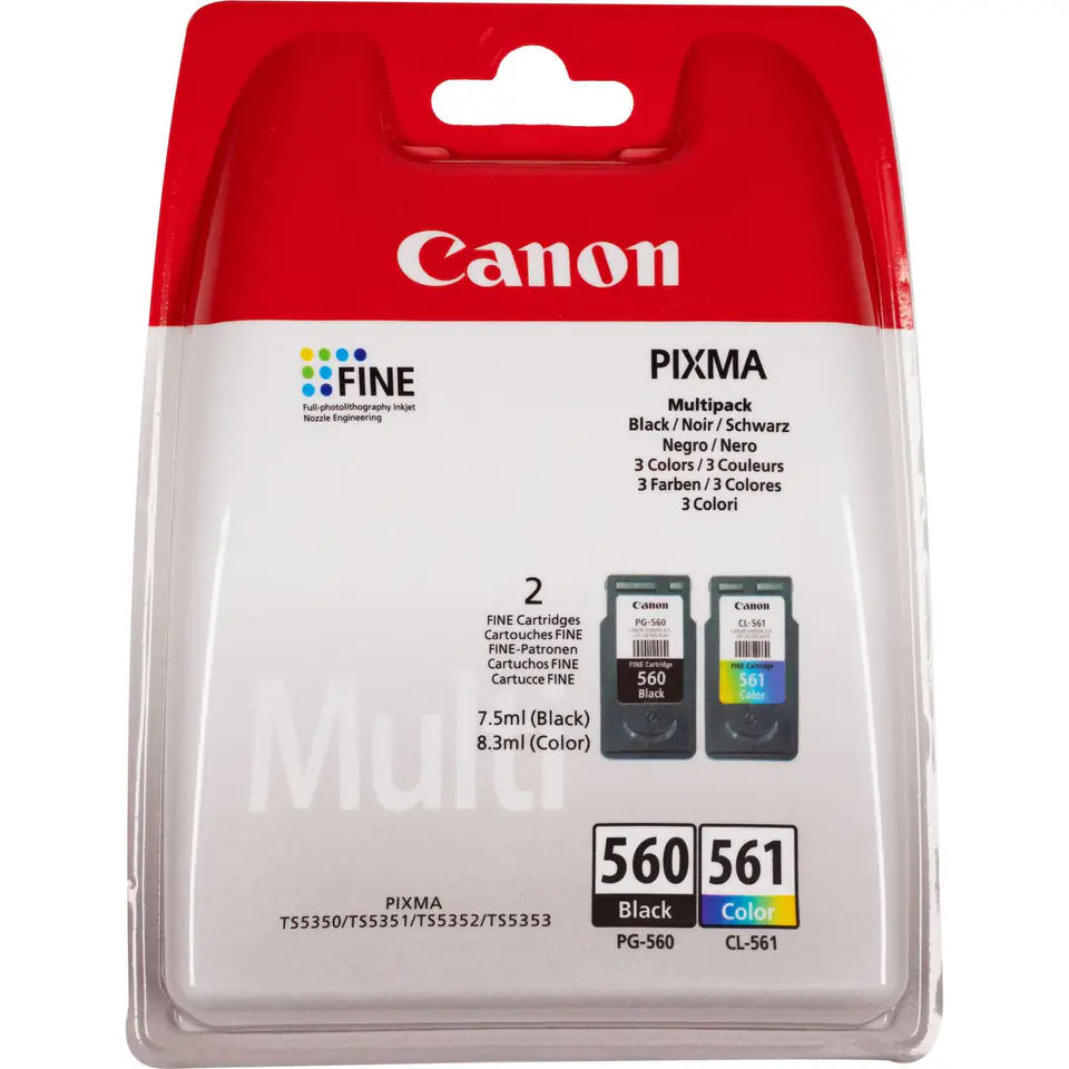 ⁨Canon Pg-560 Black And Cl-561⁩ w sklepie Wasserman.eu