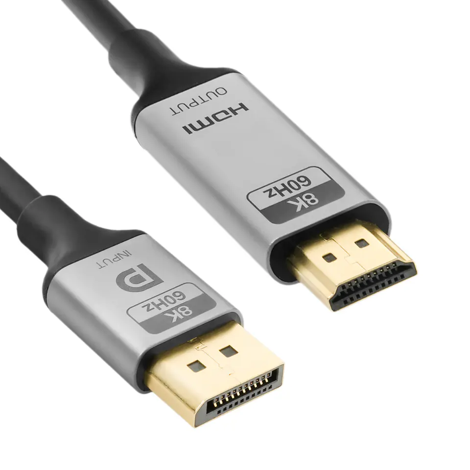 ⁨Kabel DP HDMI 8K 60Hz Spacetronik KDH-SPA010 1m⁩ w sklepie Wasserman.eu