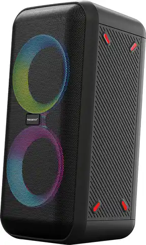 ⁨Bluetooth speaker FERGUSON REGENT Power Audio 400BT RGB 60W FM USB AUX DSP Black⁩ at Wasserman.eu