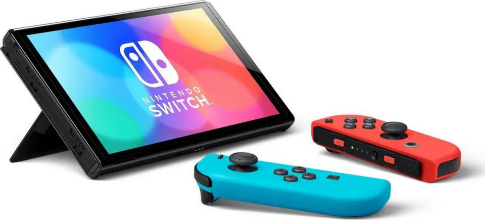 ⁨NINTENDO Switch OLED Red & Blue⁩ at Wasserman.eu