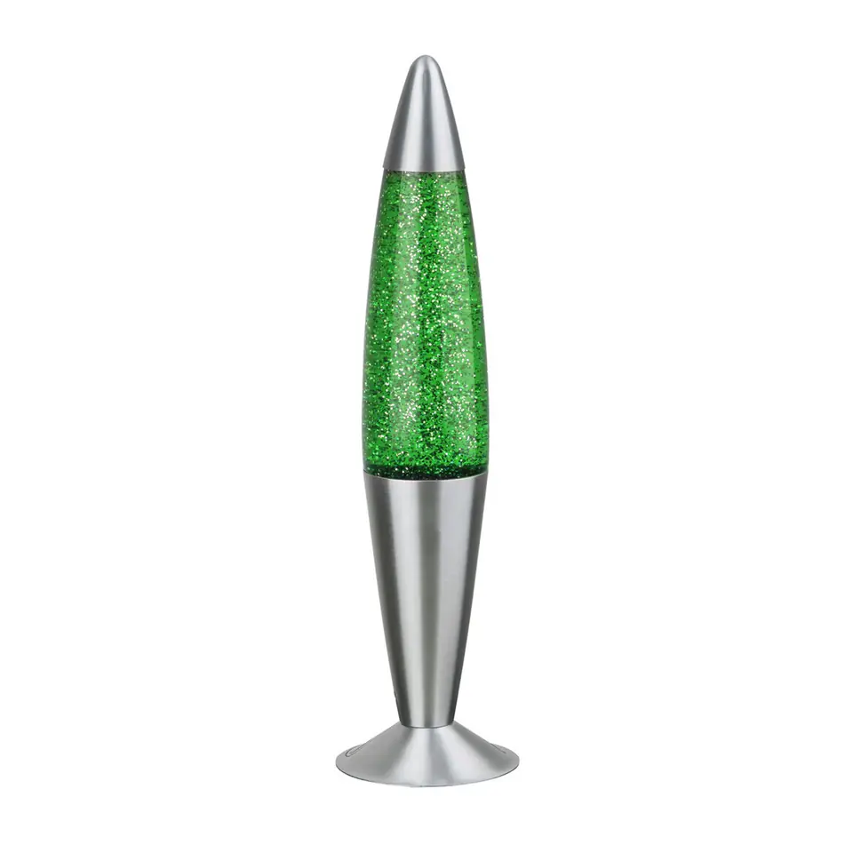⁨Lampa dekoracyjna  Rabalux Glitter lavalamp E14 25W green, IP20⁩ w sklepie Wasserman.eu