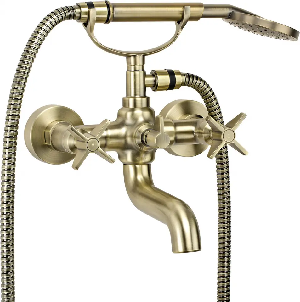 ⁨Bathtub mixer with shower set⁩ at Wasserman.eu