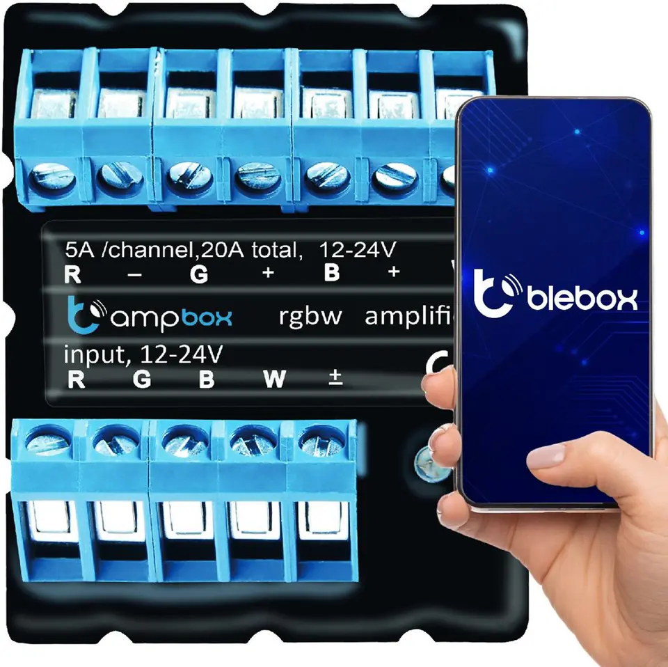 ⁨Moduł oświetelniowy ampbox Blebox⁩ w sklepie Wasserman.eu