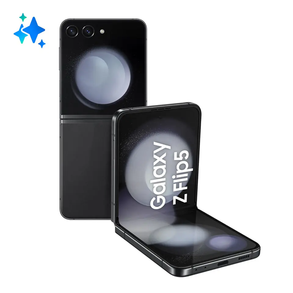 ⁨Samsung Galaxy Z Flip5 SM-F731B 17 cm (6.7") Dual SIM Android 13 5G USB Type-C 8 GB 512 GB 3700 mAh Graphite⁩ at Wasserman.eu