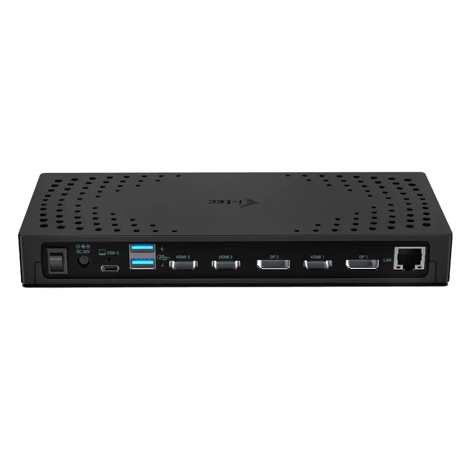⁨USB 3.0 / USB-C / Thunderbolt, 3x 4K Docking Station Gen 2 + Power Delivery 100W⁩ at Wasserman.eu