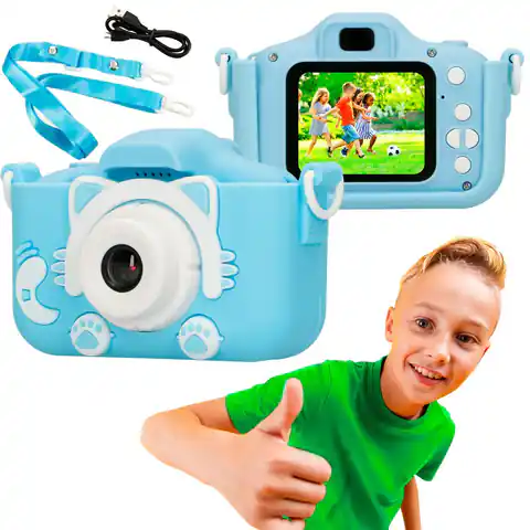 ⁨Extralink Kids Camera H27 Single Blue | Digital Camera | 1080P 30fps, 2.0" display⁩ at Wasserman.eu